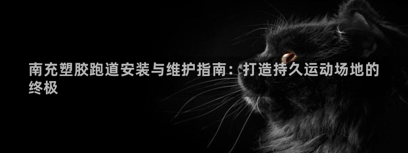 尊龙凯时几百万怎么下：南充塑胶跑道安装与维护指南：打